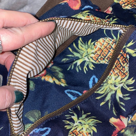 Mossimo Supply Co. Floral Backpack - Navy, yellow and orange. - Picture 3 of 10